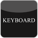 Black & White Glass Keyboard icon