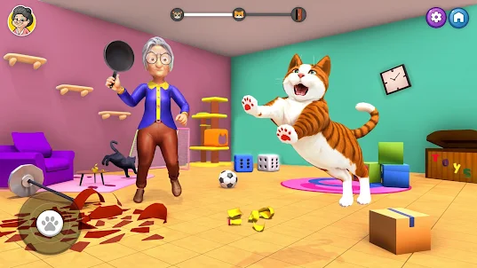 Mad Cat Chaos Granny Game