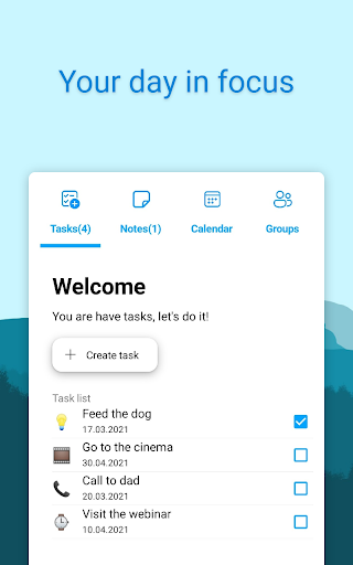 Android application WinSoft Planner screenshort