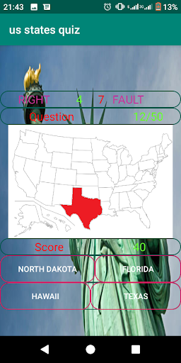 us states quiz - 50 us states Screen 3