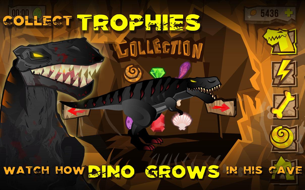 Android application Dino the Beast: Dinosaur Game+ screenshort