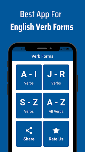 Android application English Verbs screenshort