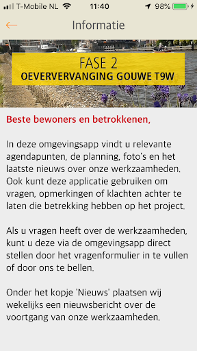 Oeververvanging Gouwe T9W Screen 2