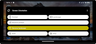 screenshot of Screen Orientations