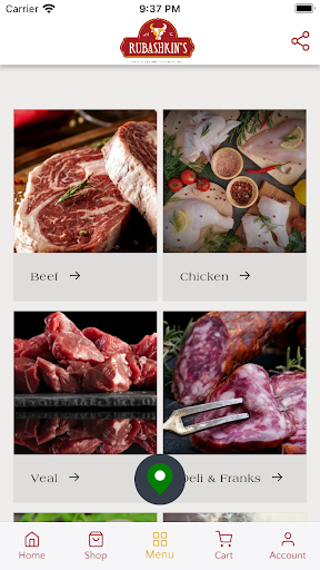 Android application Rubashkins Meat Store screenshort