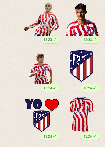 Atletico Madrid Stickers Screen 3