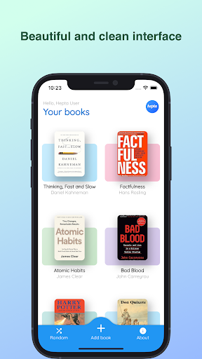 Android application Hepta - Books and Highlights screenshort