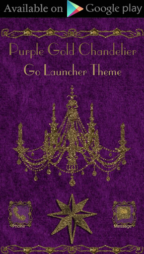 Purple Gold Chandelier Go Laun