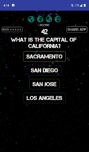 USA State Capitals Fun Game Screen 3