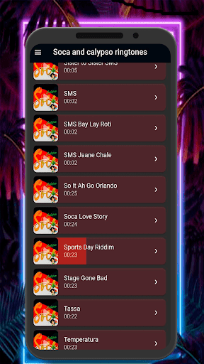 Soca and calypso ringtones Screen 3