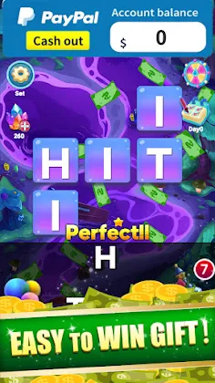 Lucky Cash Words & Money - Screenshot 1