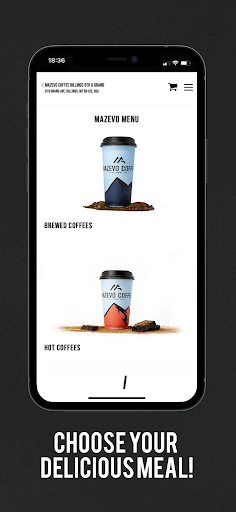 Mazevo Coffee Screen 2