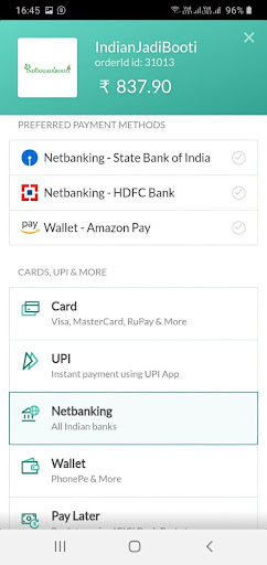 IndianJadiBooti App - Shop Ayu