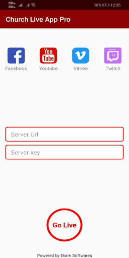 Church Live Broadcaster App