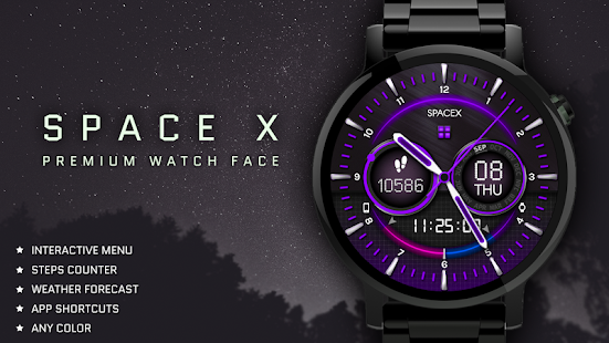 Space-X Watch Face Interactive Skärmdump
