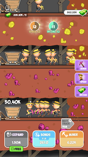 Miner Clickers Gold and Gem