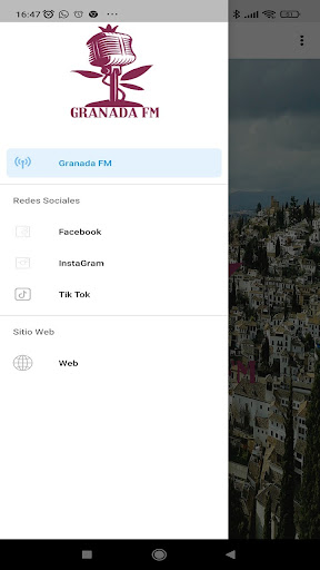 Android application Granada FM screenshort