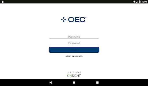 Android application OEC Onsight screenshort