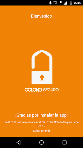 Android application Colono Seguro screenshort