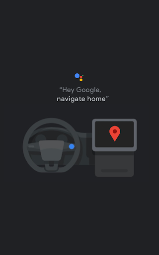 Screenshot of Google Assistant - in the car