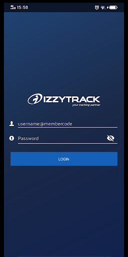 IzzyTrack Screen 2