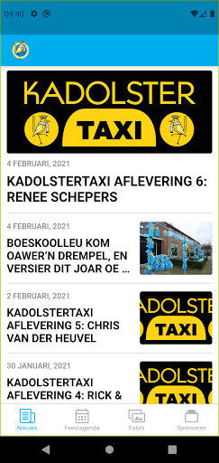 Kadolsterapp Screen 2
