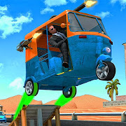 Tuk Tuk Racing Simulator: Rickshaw Shooting Game  Icon