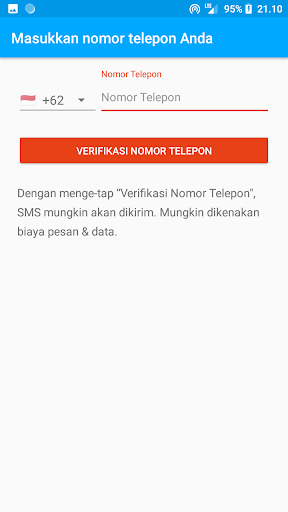 Android application Laporan Kegiatan Harian screenshort