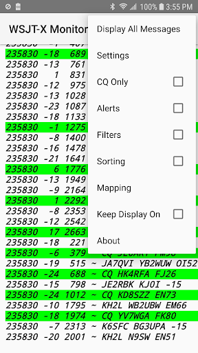 WSJT-X Monitor Screen 3