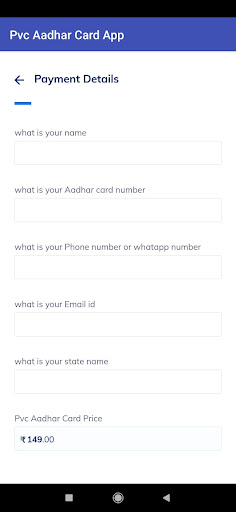 Pvc Aadhar Card App