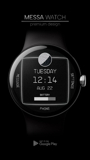 Android application Space Minimal Watch Face screenshort