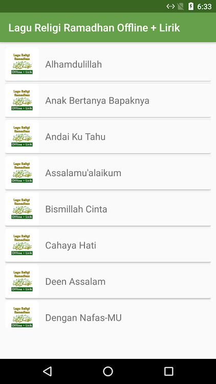 Lagu Religi Ramadhan Offline - 1.1 - (Android)