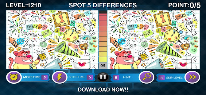 Spot Five Differences Challenge 2000 Levels 1.1.9 APK screenshots 8