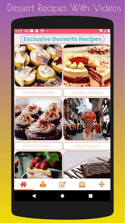 Dessert Recipes With Videos - 1.0.3 - (Android)