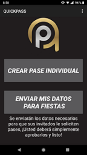 QuickPass_App Screen 2