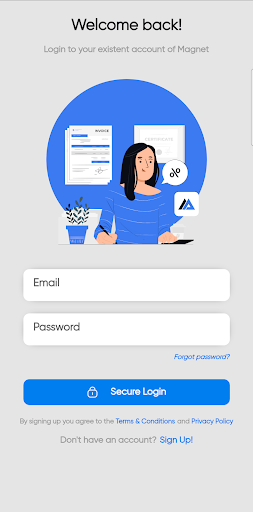 Android application Magnet App: Invoice & Account screenshort