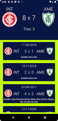 Head 2 Head - Brazilian League Screen 3