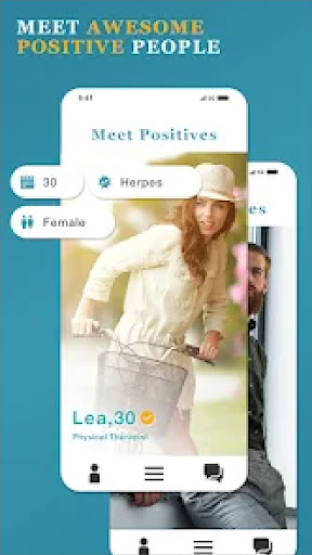 Android application Meet Positives screenshort