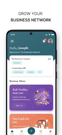 Android application The Business Network screenshort