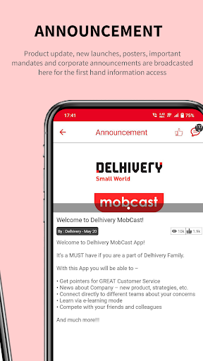 Delhivery MobCast Screen 3