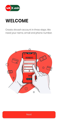 Android application Aircash - Business & Payments screenshort
