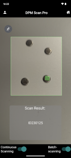Android application DPM Scan Pro screenshort