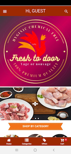 FreshToDoor App Screen 2