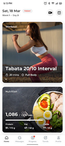 Shape Shifter Fitness Screen 2