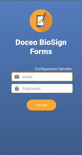 Android application Doceo BioSign Forms screenshort