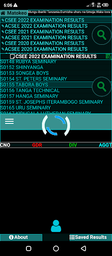 Matokeo Kidato cha 4 na 6 Screen 2
