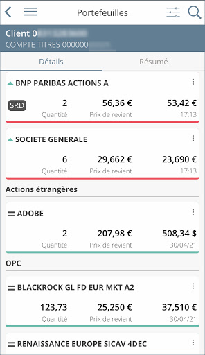 LAppli Bourse Screen 3