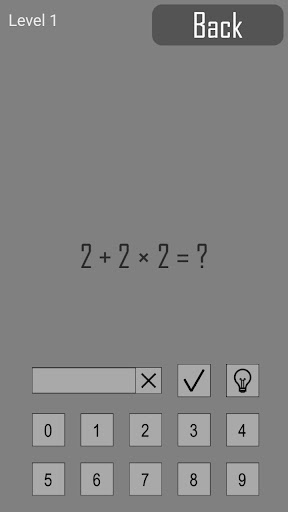 Android application Math Puzzles screenshort