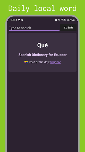 Ecuadorian Spanish Dictionary