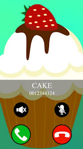 fake call and sms cake game  screenshots 1